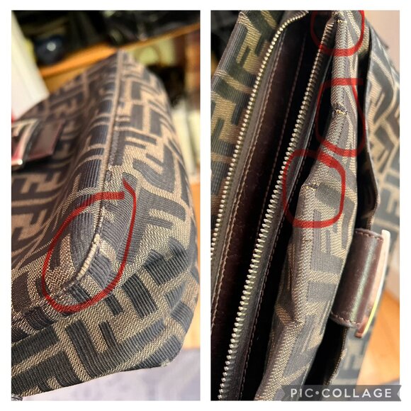 Authentic Vintage Fendi Zucca Shoulder Bag - Picture 16 of 16